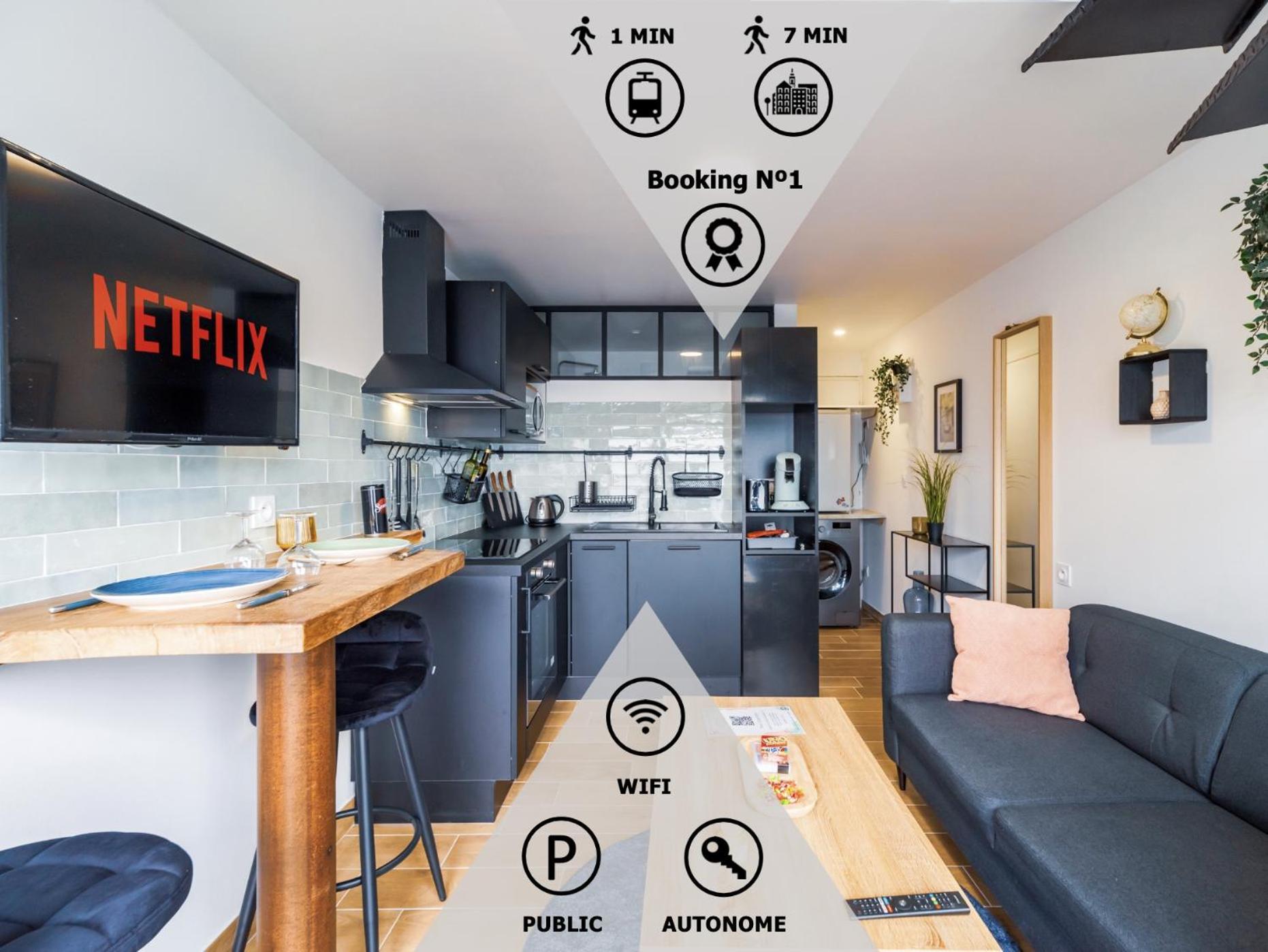 Appartement New: Le Cocoon Face A La Gare ! Guingamp